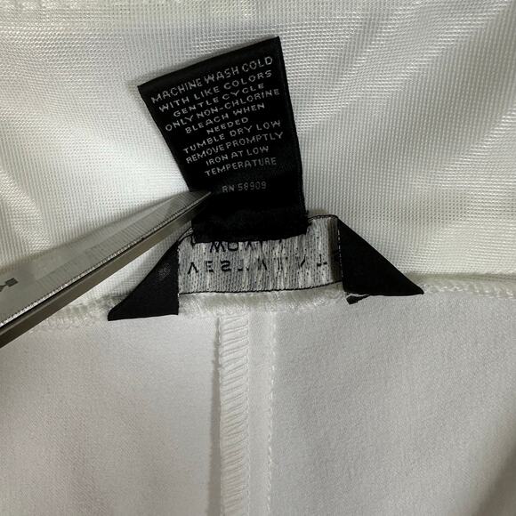 Improvements Plus 14WS Park Ave‎ Fit Stretch Straight Leg White Pants - Picture 5 of 7